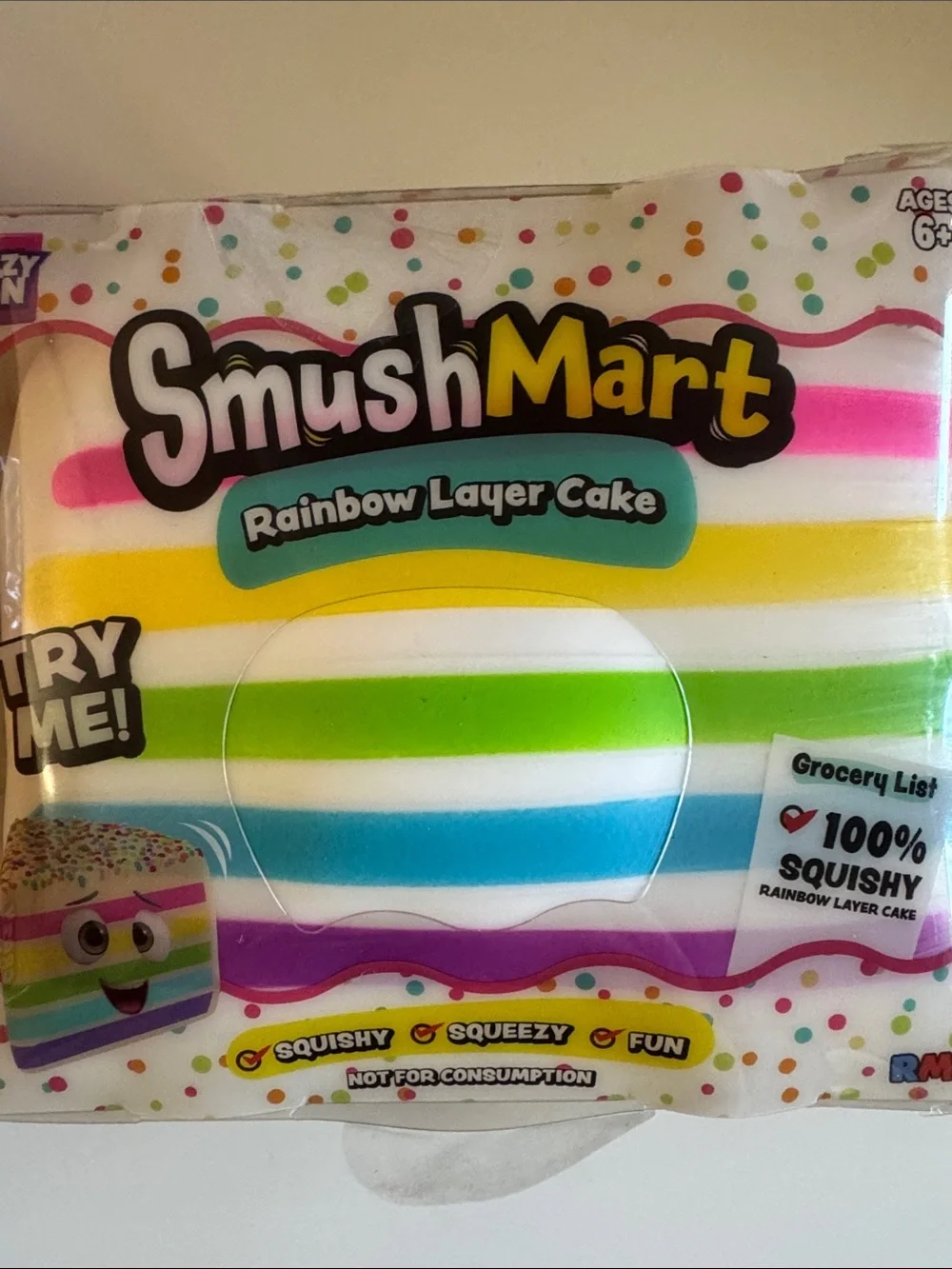 SmushMart Rainbow Layer Cake Squishy – $26
